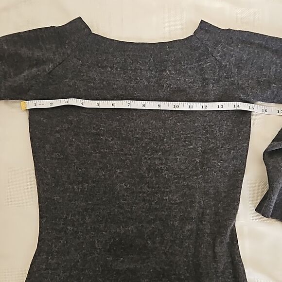 Jacob Fitted Long Sleeves Wool Midi Dress Gray XS - Picture 6 of 16